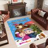 Masha Bear Customize Text Floor Mat Perfect for Dormitory Balcony Game Room Dining Room Anti-slip Rug Anime Office Decor