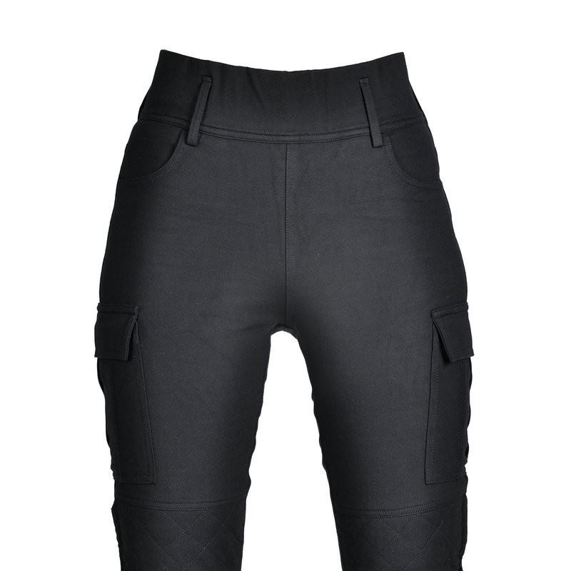 Womens Motorcycle Riding Pants With Protective Padding Multi-Pocket Casual Retro Design Tear-Resistant Abrasion-Proof