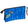 Trousse Triple - SAFTA - Hot Wheels Let's Race - Confortable - Synthétique - Enfants