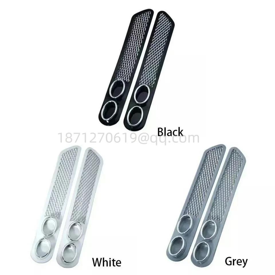 1 пара универсальная вентиляционная решетка выхлопная труба глушителя автомобильный стиль поддельный декоративный автомобиль декоративная фурма поддельное выхлопное отверстие