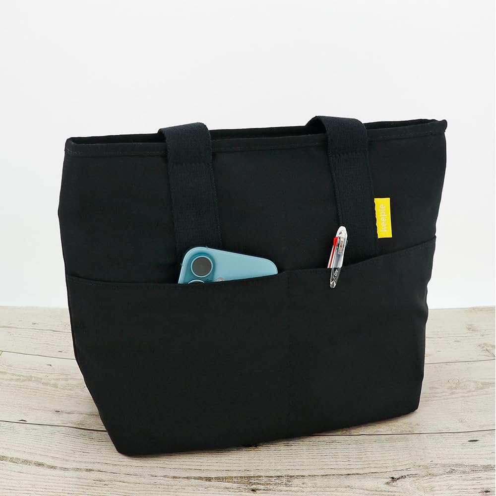 LIV PLUS Изолированная сумка-тоут для ланча Keepie, 8 л, Черная, LV-0021