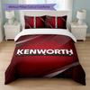 Kenworth Print 3Pcs Bedding Set Duvet Cover With Two Pillowcases Soft Bed Linen For Household Bedroom