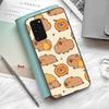Cartoon Capybara Phone Case Silicone PC+TPU For Samsung S10 20 30 22 23 24 Plus Lite Ultra Cover