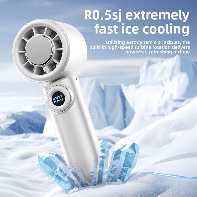 Ventilador de mano portátil con enfriamiento rápido y ajuste de velocidad ajustable para verano