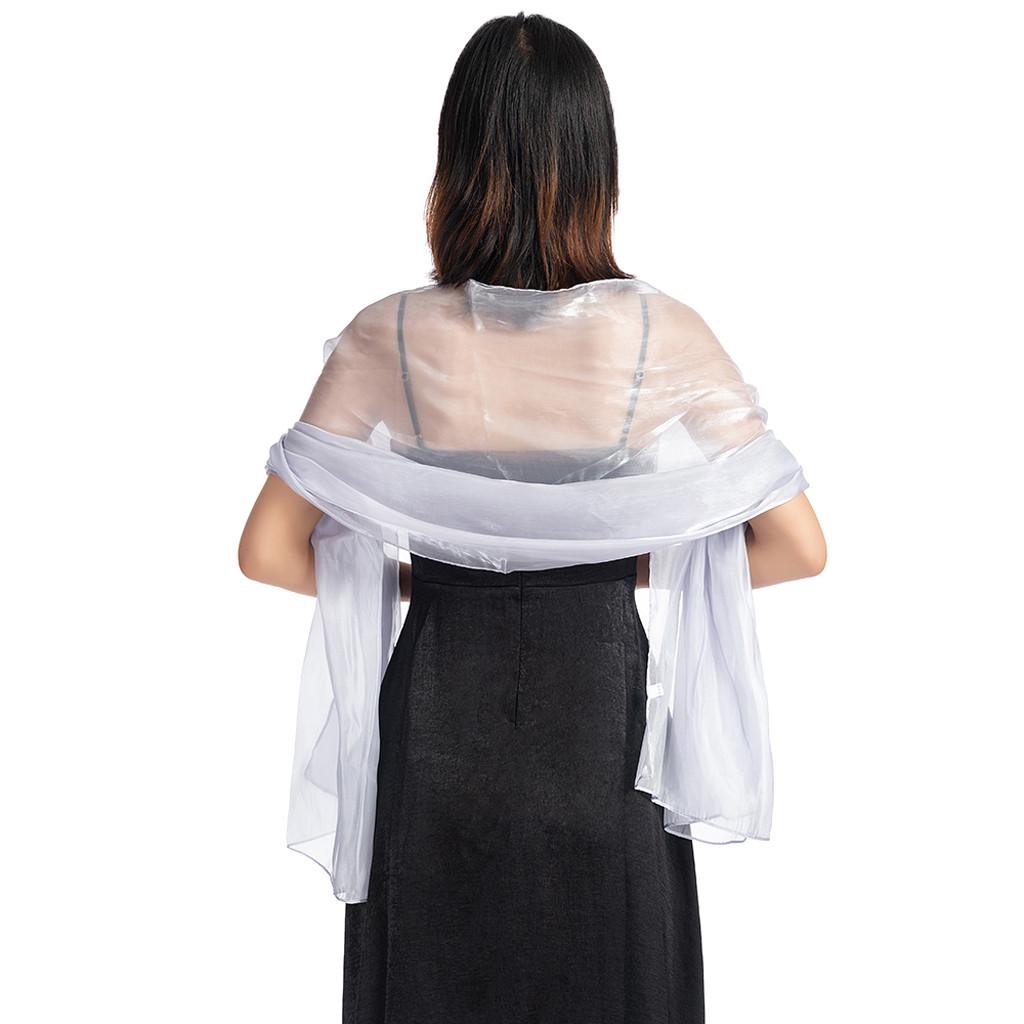 Женское вечернее платье, свадебная шаль, однотонная вечерняя шаль, шарф, женская накидка