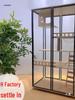 Luxury Solid Wood Cat Villa: Panoramic Glass Cat House with Bed and Indoor Cat Cabinet