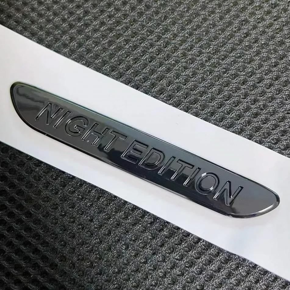 EDITION 1 Night Edition C300 C200L GLA CLA Chrome Silver black Badge Car Styling Logo stickers Emblem