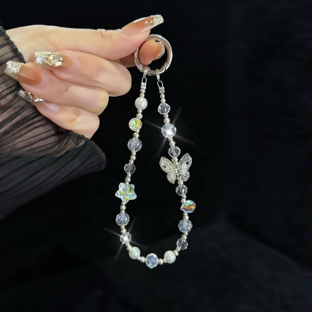 Подвеска из хрустальных бусин с бриллиантами, съемный ремешок на запястье, новый шнурок для телефона, для женщин и девушек
