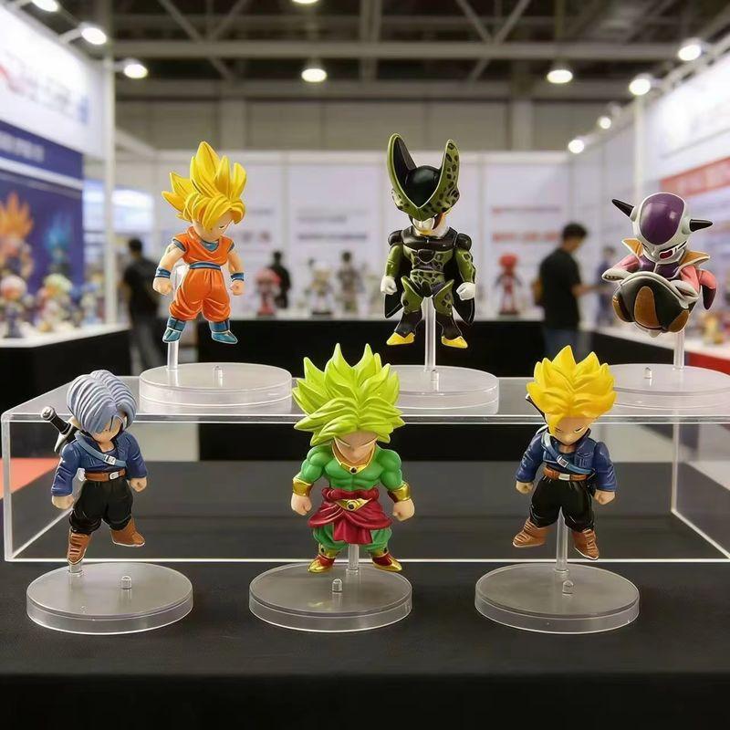 Аниме Dragon Ball Набор из 6 шт. Фигурки Действия Гоку Броли Селл Фриза Транкс Модель Украшение для Рабочего Стола Модель Статуэтка Коллекционные Подарки