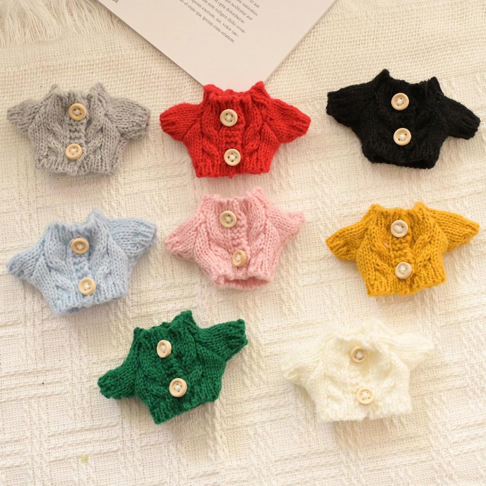 Для 14 см хлопковый комбинезон для кукол с мультяшным сердцем, сменный наряд для плюшевой куклы, аксессуары для игрового домика, мини-одежда