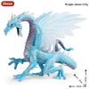 Oenux Original Savage Dinosaurs Myth Dragon Animals Model Fire Bull Octopus Monster Crab Action Figures Kids Collection Toy Gift