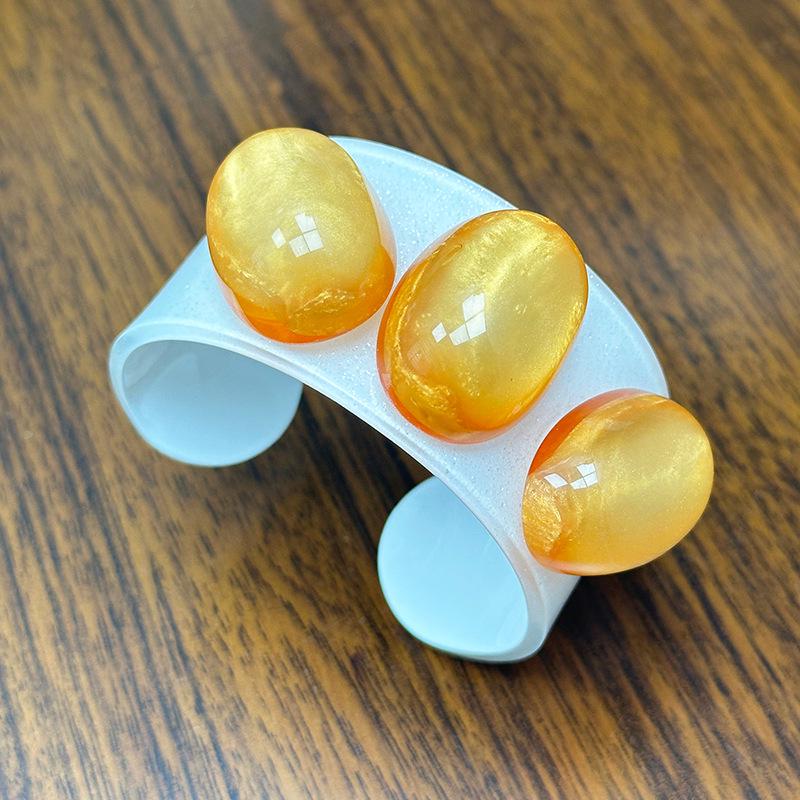 Минималистичный Браслет-Браслет из Акрилового Камня в Стиле Легкой Роскоши