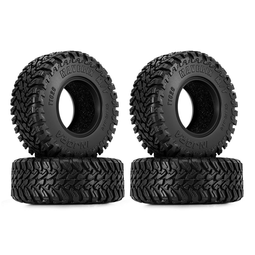 INJORA 52*19mm 1.0" MAVERIX M/T Tires for 1/18 1/24 RC Crawlers (T1026)