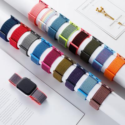 Нейлоновый ремешок-петля для Apple Watch, ремешок 45 мм, 41 мм, 40/44 мм, ремень для умных часов, браслет Correa, браслет iWatch Series 4, 5 SE, 6, 7, ремешок для часов