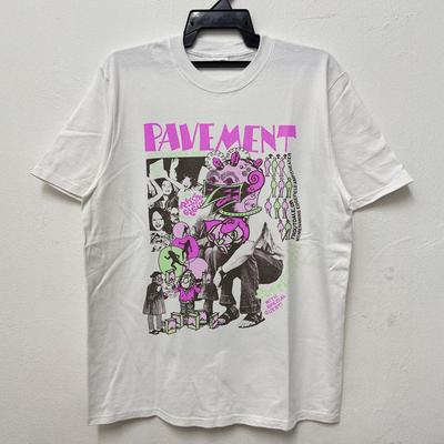 НОВЫЙ! Футболка Pavement - 90-е Инди-рок Группа Унисекс Белая Хлопковая Футболка S-5XL