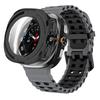 Чехол+Ремешок для Samsung Galaxy Watch 7 Ultra 47 мм Спортивный Силиконовый Ремешок Браслет Пластиковый Чехол Защитная Крышка для Galaxy Watch 7 Ultra