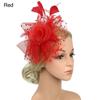 Flower Cocktail Wedding Feathers Hair Clip Alice Headband Clip Fascinator Hat Tea Party Headband
