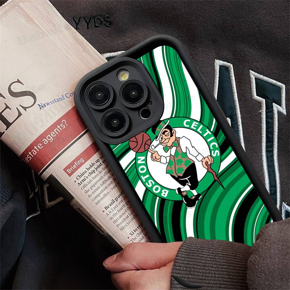 B-Boston C-Celtics Phone Case For iPhone 11 12 13 16 15 17 14 Pro Max Soft Funda Silicone Cover