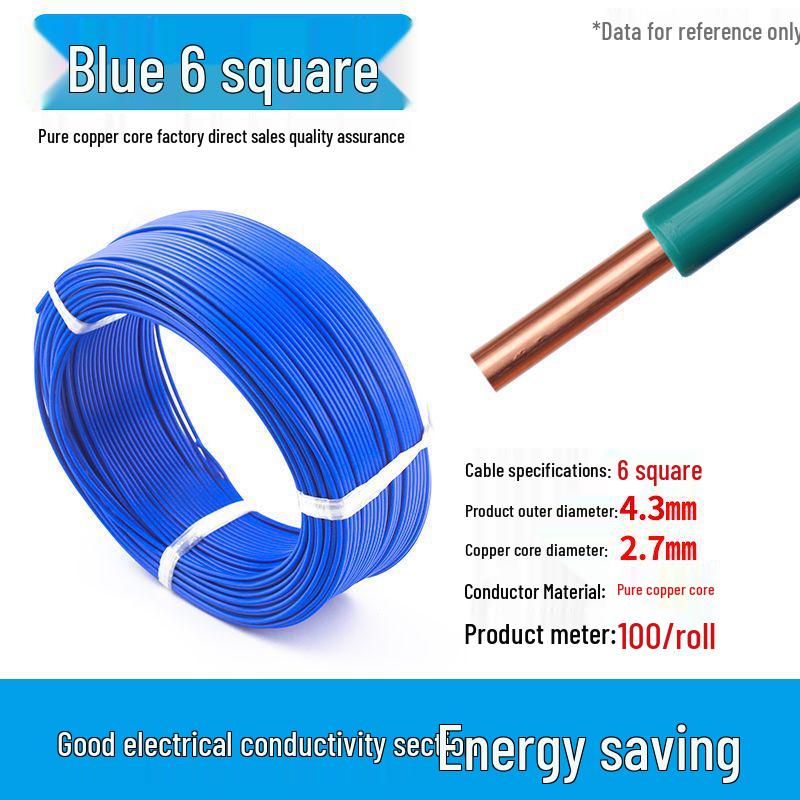 Flame Retardant Pure Copper Single Core Electric Wire for Home Decoration, Available in BV0.5/0.75/1.5/2.5 Gauge.