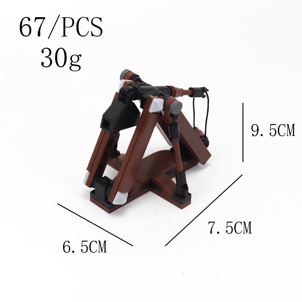 Город Творчество Военное Средневековье Оружие Древняя осадная техника Строительные блоки Кирпичи Детские игрушки своими руками Рождественский подарок