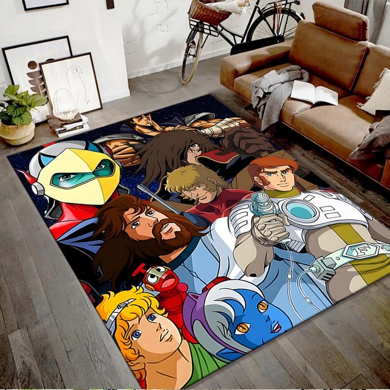 1pc UFO Robot Grendizer8 Design Printed Area Rug Carpet for Bedroom Living Room Home Decor Rugs Mat Non Slip Mat Rug for Bedside