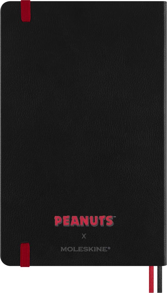 Moleskine Peanuts Snoopy Notebook, Hardcover, Large Size (13cm x 21cm), Horizontally Ruled, Black, LEPENB31HSNOOPYBK