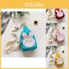 Adorable Canvas Shoulder Bag For Girls Cute Bunny Design Princess Style Handbag