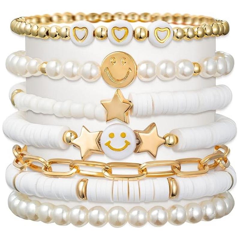 JYL TS Bracelet  Natural Stone Pattern Elastic Brings Grounding & Fortune