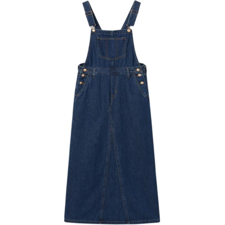 Levis Свободные Простые Модные Удобные Комбинезоны Женские Комбинезоны Темно-синие 001BY-0001