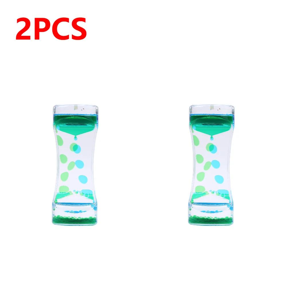 1/2/3/6 шт. Жидкостный пузырьковый механизм, песочные часы, жидкий пузырьковый таймер, крутые украшения для офисного стола, украшения для детей и взрослых, подарочные изделия