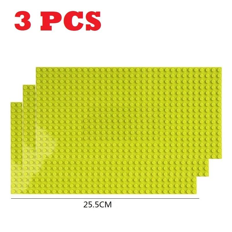 3 шт. Базовая пластина 32x32 32x16 точек Кирпичи СДЕЛАЙ САМ Малый размер Городские Дорожные блоки Базовая пластина Строительство Строительные игрушки Для детей