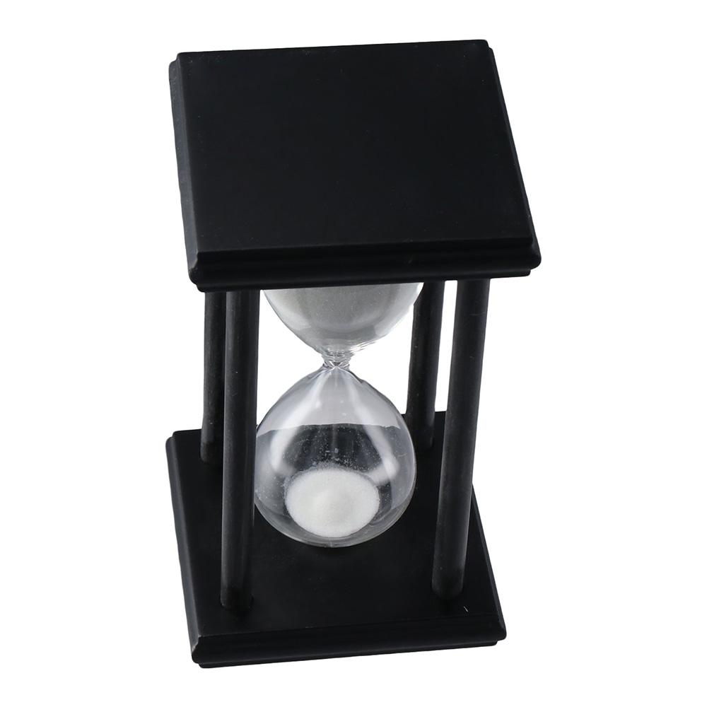White Sand Hourglass Sand Timer Black Wooden Hourglass Timer Set Sandglass Timer Living Room Decor