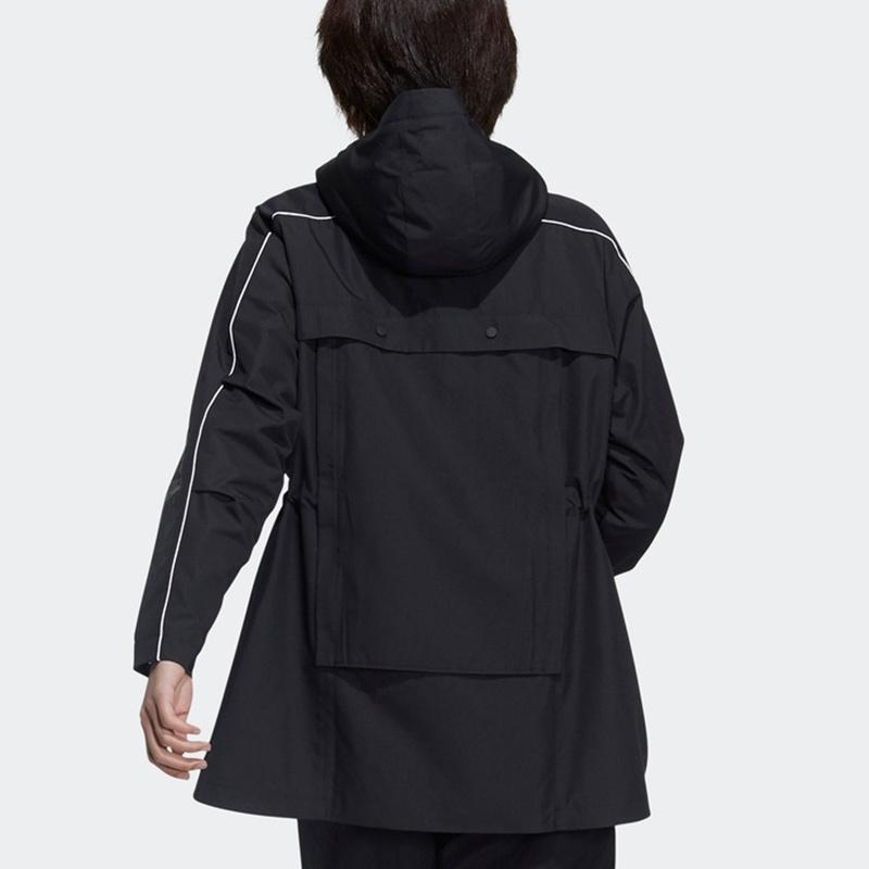 (WMNS) adidas Cny Jkt Теплая Спортивная Шнуровка Тканая с Флисовой Подкладкой Куртка с Капюшоном Черная Женская GP0625