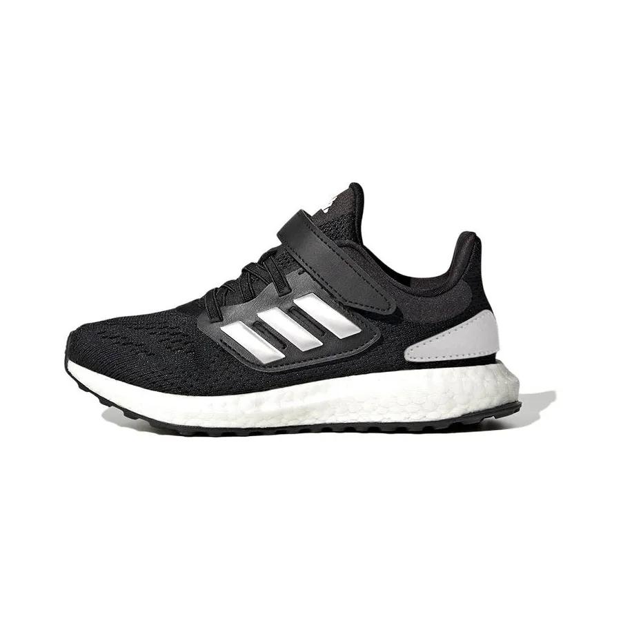 Adidas PureBoost 22 C 'Black Silver Metallic White' (Unisex) Core Black / Silver Metallic / Cloud White Kids' Running Shoes IF5546