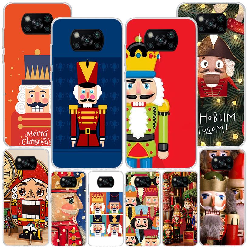 Nutcracker King Cartoon Phone Case For Xiaomi Poco X7 X6 X5 Pro F7 Ultra Redmi 15C 15 13C 13 12C 12 10 10A 10C 9 9A 9C 9T Cover