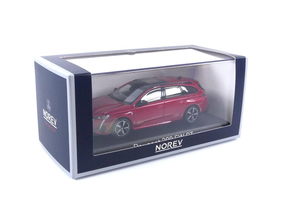 Norev Scale Peugeot 308 SW GT 2021 Elixir Red Finished Product 1/43