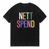 Футболка с принтом Nettspend Тур Мерч Одежда Мужская Повседневная Хип-Хоп Футболка Короткий рукав Модная Спортивная Футболка с круглым вырезом