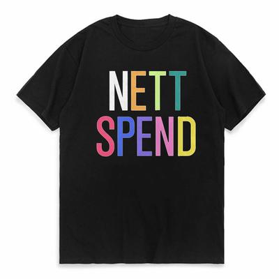 Футболка с принтом Nettspend Тур Мерч Одежда Мужская Повседневная Хип-Хоп Футболка Короткий рукав Модная Спортивная Футболка с круглым вырезом