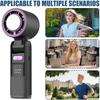 Portable Handheld Fan with LED Display, 100 Speeds, 360 Cooling, Foldable Rechargeable for Travel