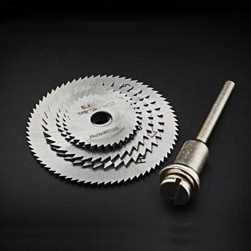 Мини-пилы с хвостовиком 1/8 дюйма из высокоскоростной стали с оправками для вращающегося инструмента Dremel Fordom 7 шт./1 комплект