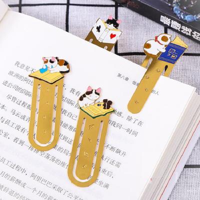 Закладки для книг Закладка Кот Аниме закладка Металлическая закладка Разделитель для книг Блокнот путешественника Аксессуары Канцелярские товары