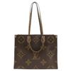 On-the-go GM Tote Bag M45320 Monogram Giant 2WAYShoulder Brown Monogram canvas/Monogram Reverse Women Used