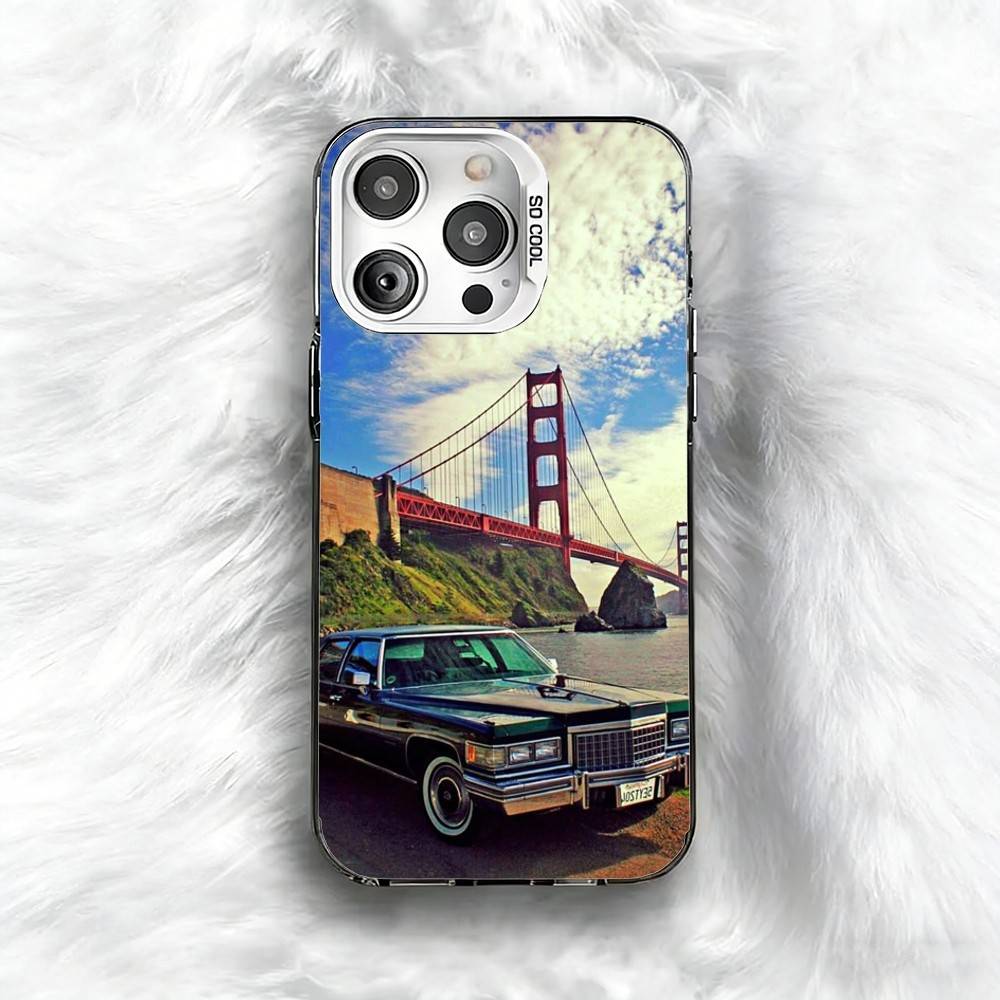 Классический старый модельный автомобиль D-Deville Чехол для телефона для iPhone 16 17 15 14 12 13 Pro Max Черный цвет Ударопрочный чехол