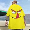 Новая мужская футболка с принтом 3D Funny Expression, футболка для мужчин, милая футболка Harajuku с коротким рукавом, свободный топ большого размера, повседневная мужская одежда