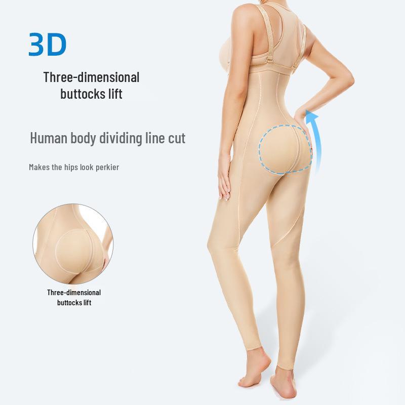 Послеоперационный формирователь тела для липосакции: Компрессионный костюм для талии и живота, брюки для контурирования тела и ног, 1-я стадия