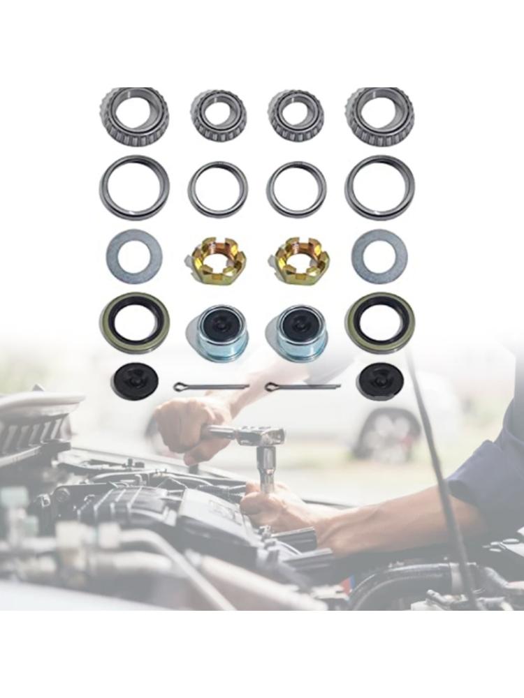 Комплект подшипников осей прицепа для тяжелых лодок, 2 комплекта, 20 штук на 3500 фунтов, шпиндель #84 L68149 L68111 L44649 L44610 171255TB