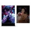 Led Backlit Poster One Piece Anime Night Light for Birthday Gift Bedroom Nightlight Game Room Deco Table Lamps Sign Zoro