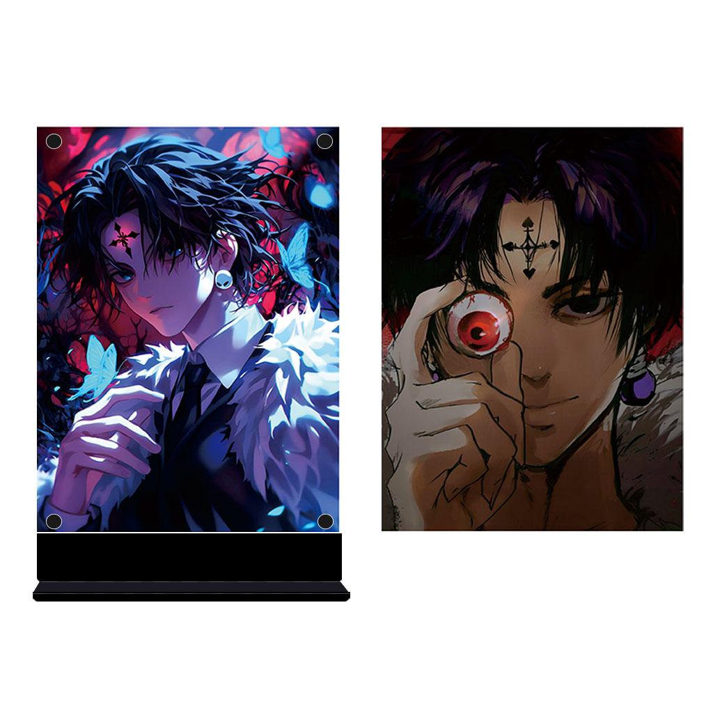 Led Backlit Poster One Piece Anime Night Light for Birthday Gift Bedroom Nightlight Game Room Deco Table Lamps Sign Zoro