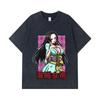 275 GSM Washed T-shirts 100% Cotton One Piece V68 Boa Waifu Print Unisex Heavy Cotton T Shirt