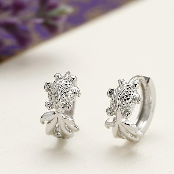 925 Sterling Silver Zircon Buckle Earrings For Women Fashion Exquisite Student Girlfriend Jewelry Accessories Party GiftGood product